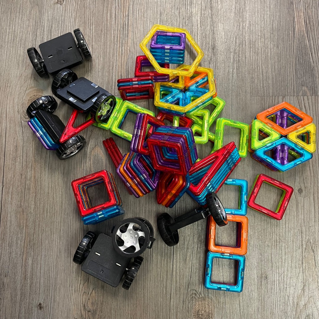 Multi Colour Limmys Magnetic Tiles, 3Y+