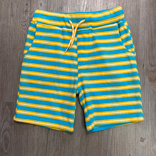 Blue,Yellow Appaman Sunrise Stripe Preston Shorts, 6Y