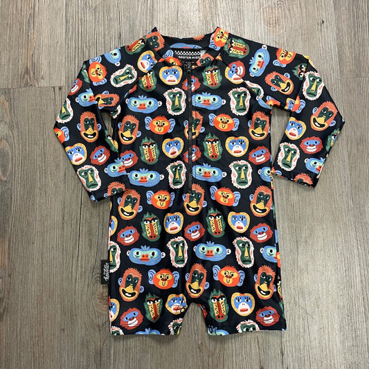 Monkey Buisiness Headster Swim Suit LS, 2Y