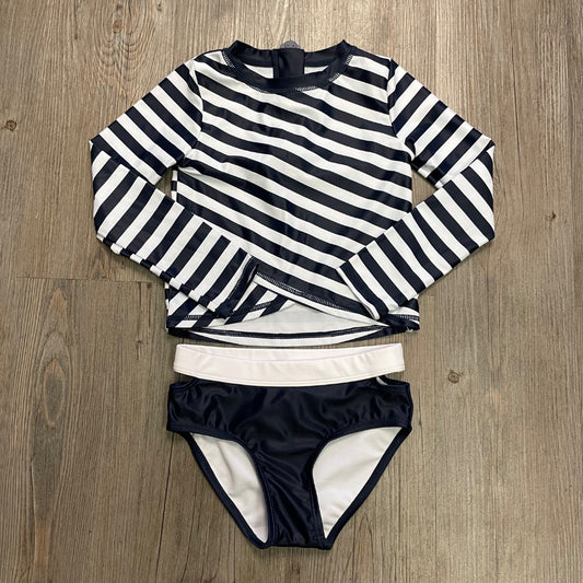 Navy Stripe Appaman Bathing suit Set, 6Y