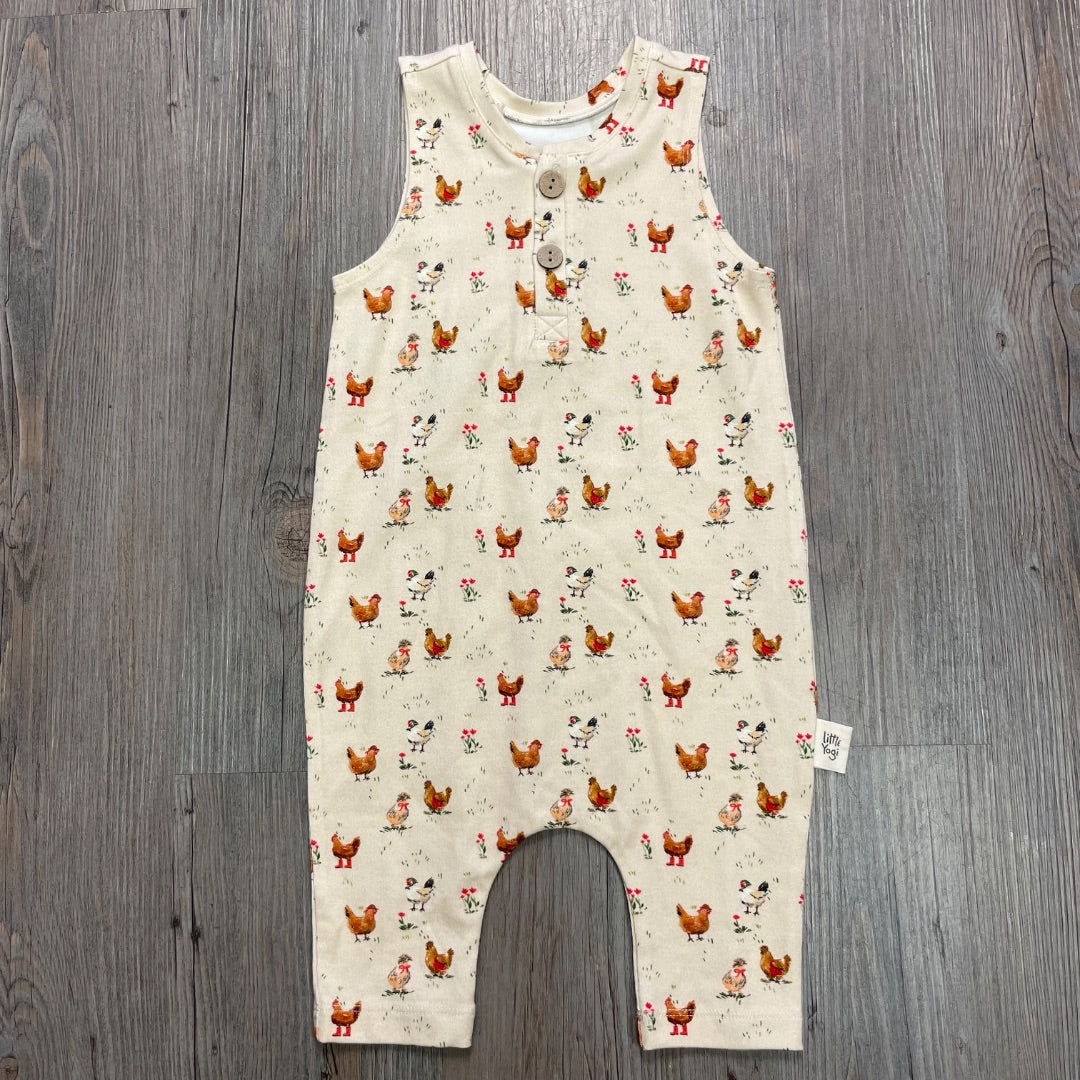 Little Chicken Little Yogi Sleeveless Romper, 12-18M