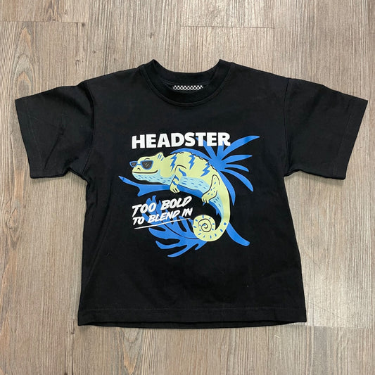 Black Headster Mister Chameleon T-Shirt, 4Y