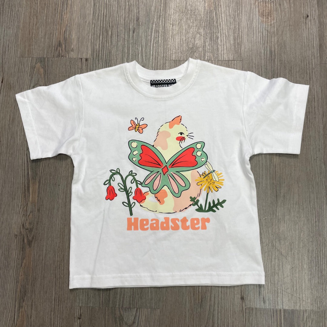 White Headster Purrfectly Magical T-Shirt, 10Y