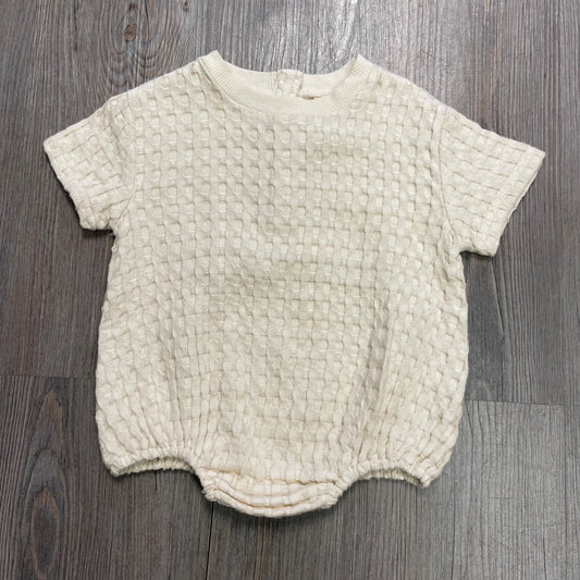 Natural Quincy Mae Relaxed Bubble Romper, 3-6M
