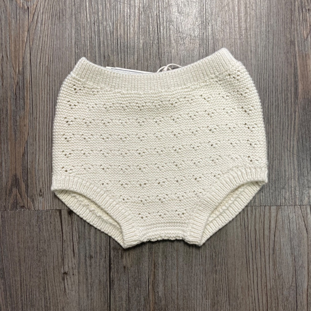 Natural Quincy Mae Knit Bloomer, 3-6M