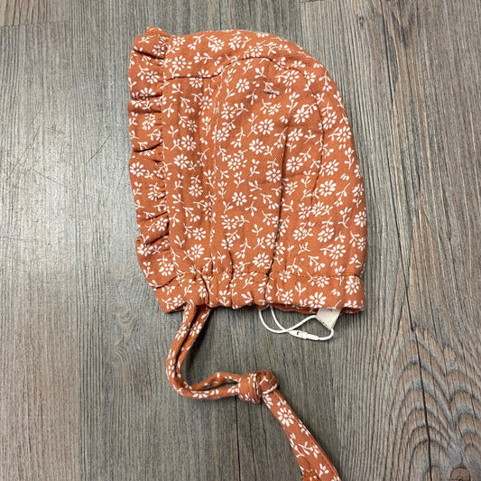Poppy Floral Quincy Mae Woven Ruffle Bonnet, 3-6M