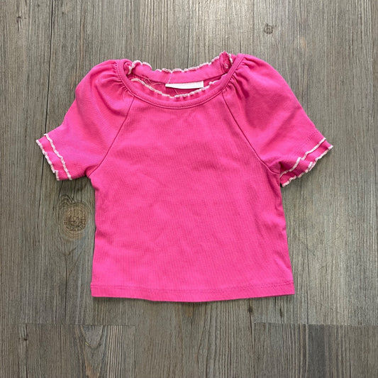 Pink Bonnie Jean Ruffle Sleeve Tee, 2Y