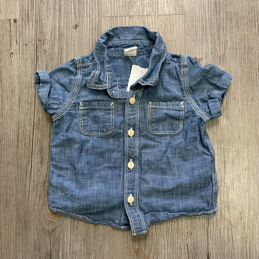 Blue Gap Denim Shirt, 18M