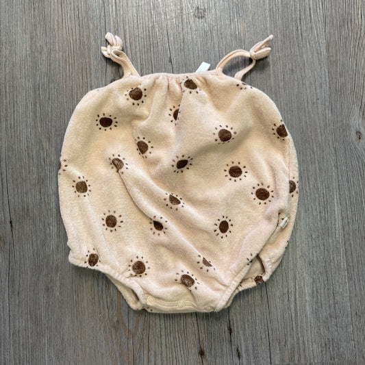 Sun Print Rylee+ Cru Terry Romper, 0-3M