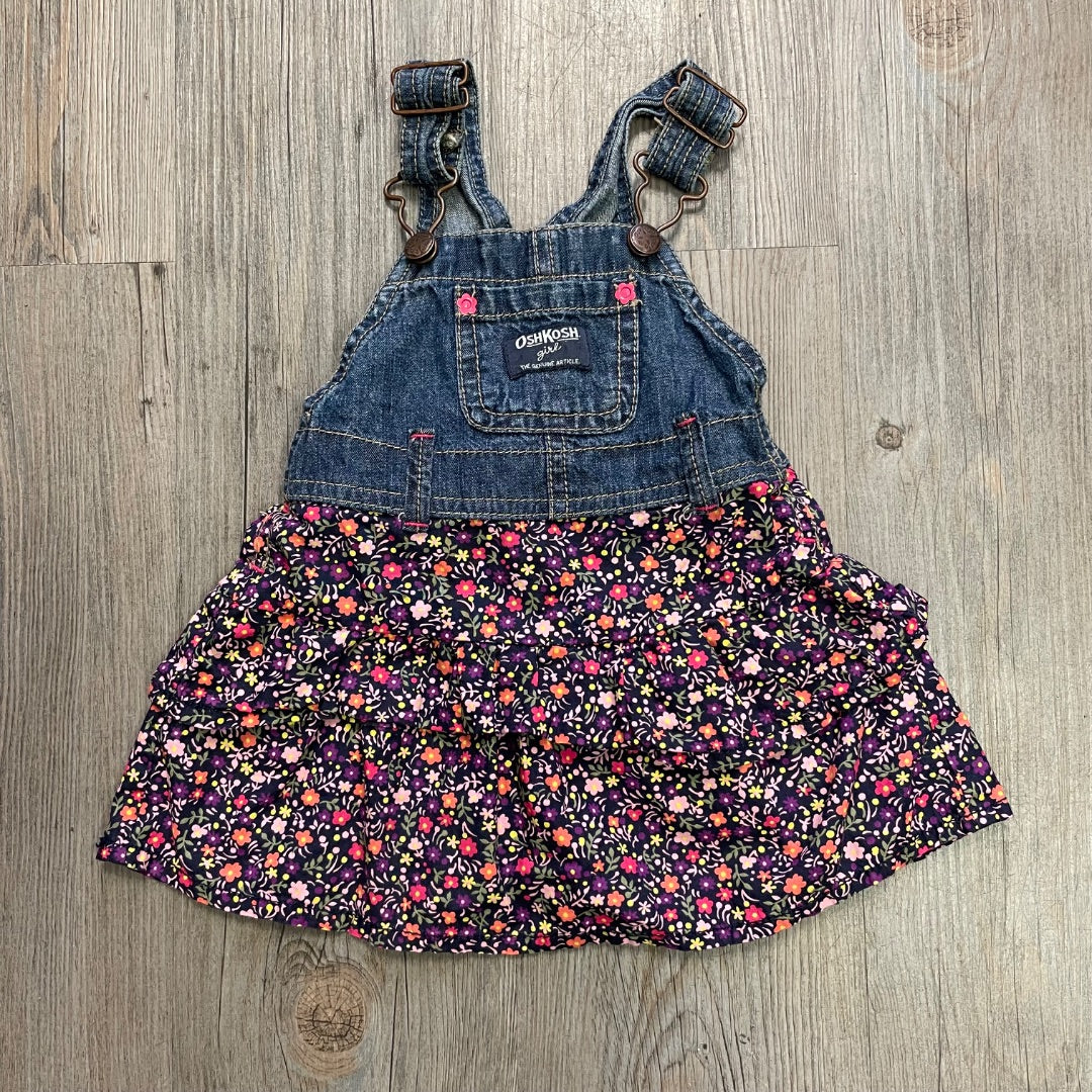 Floral Oshkosh Romper Dress, 12M