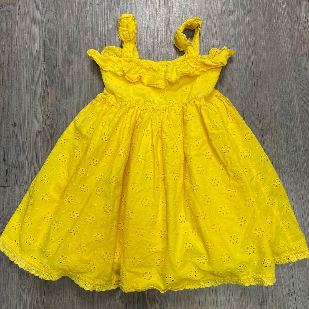 Yellow Cynthia Rowley Eyelet Dress, 5Y