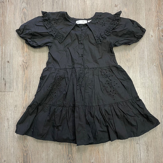Black Zara Eyelet Dress, 4-5Y