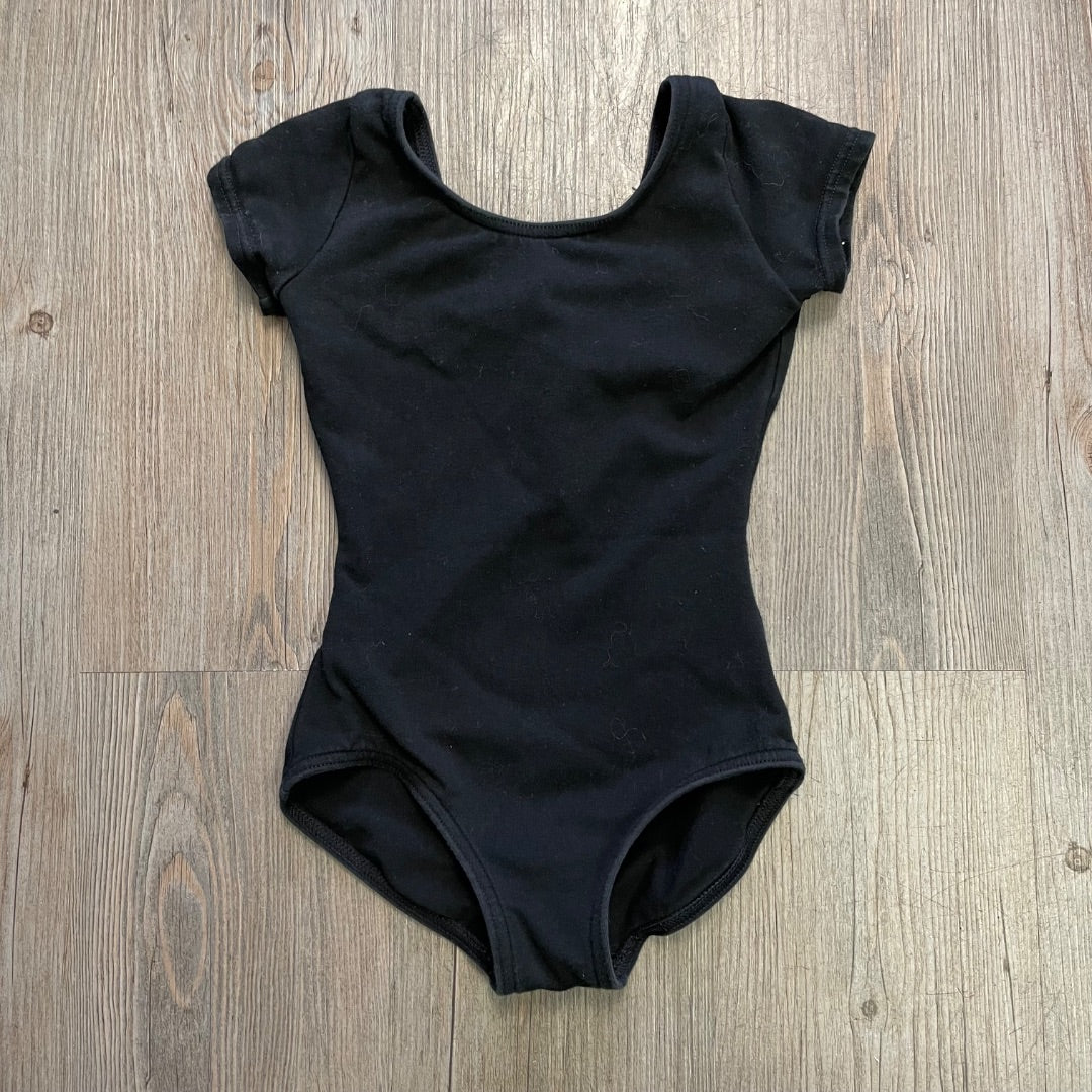 Black Capezio SSL Leotard, 4-5Y
