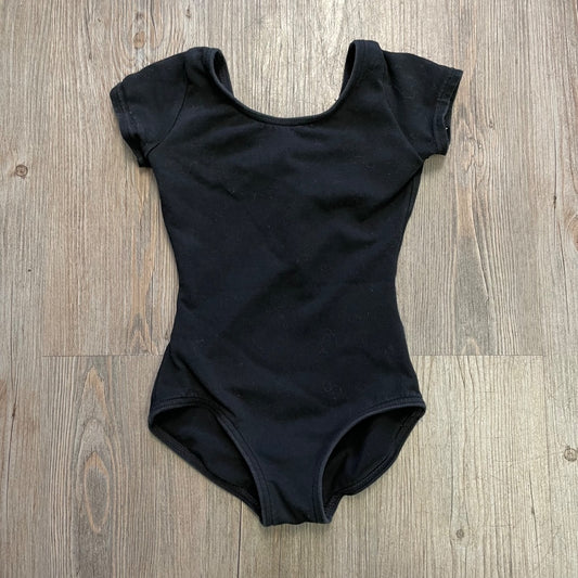 Black Capezio SSL Leotard, 4-5Y