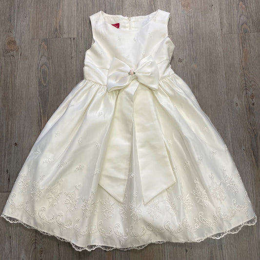 Ivory Princess Faith Sleeveless Dress, 6Y