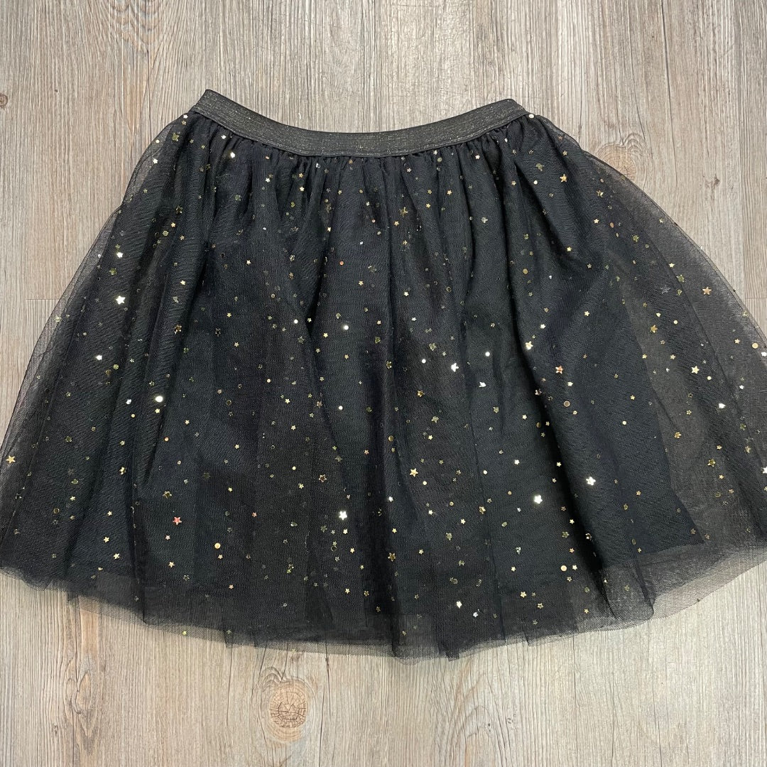 Black Gold Star Zara Lined Skirt, 13-14Y
