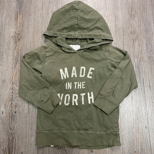 Olive Mini Mioche Pullover Hooodie, 3-4Y