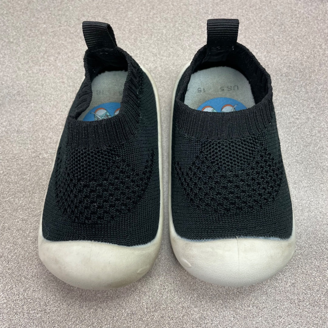 Black Baby Kids Knit Shoes, 5T