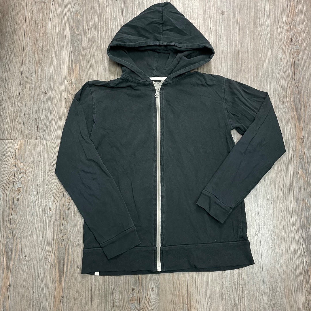 Faded Black Mini Mioche Zip Hoodie, 11-12Y