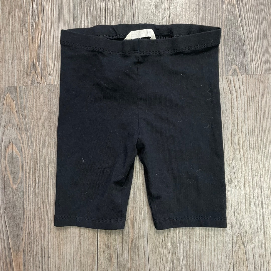 Black H&M Cotton Shorts, 4-5Y