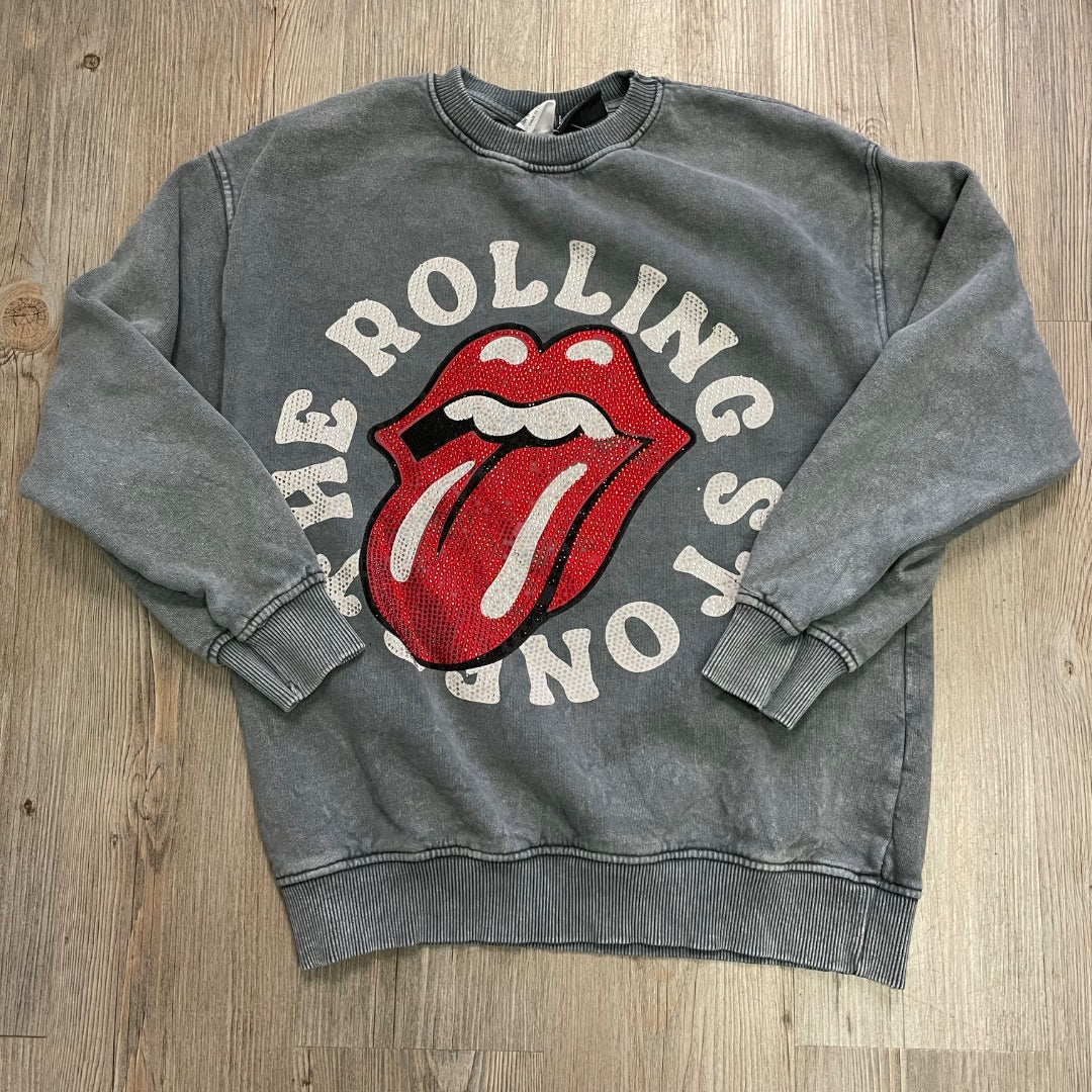 Grey Zara Pullover Top The Rolling Stone, 9-10Y