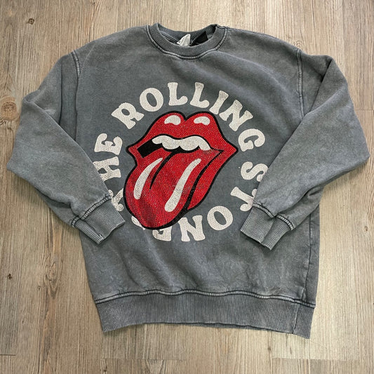 Grey Zara Pullover Top The Rolling Stone, 9-10Y