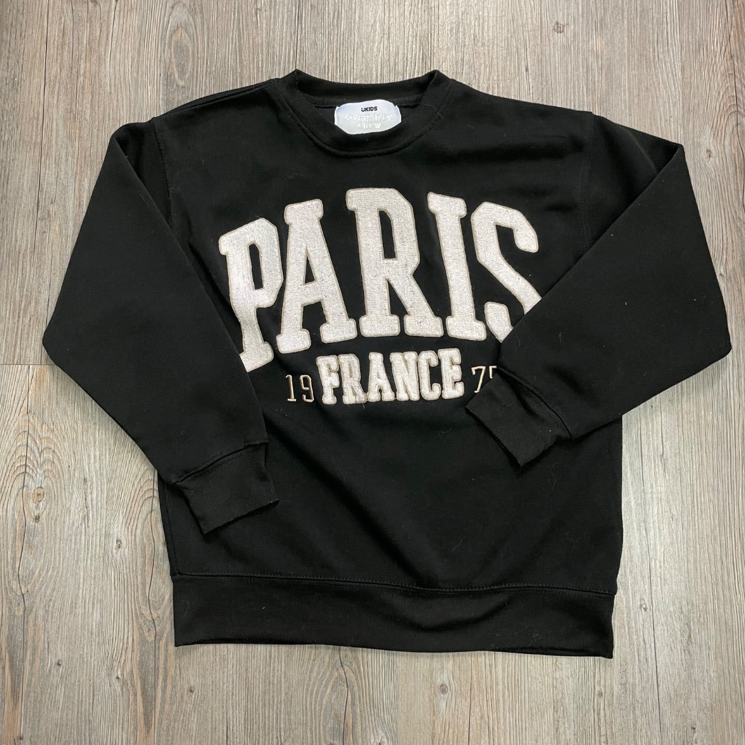 Black Urban Kids Pullover Top, 10-12Y