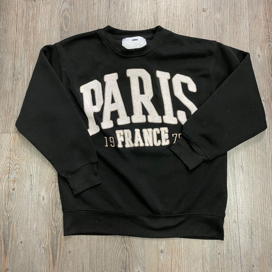 Black Urban Kids Pullover Top, 10-12Y