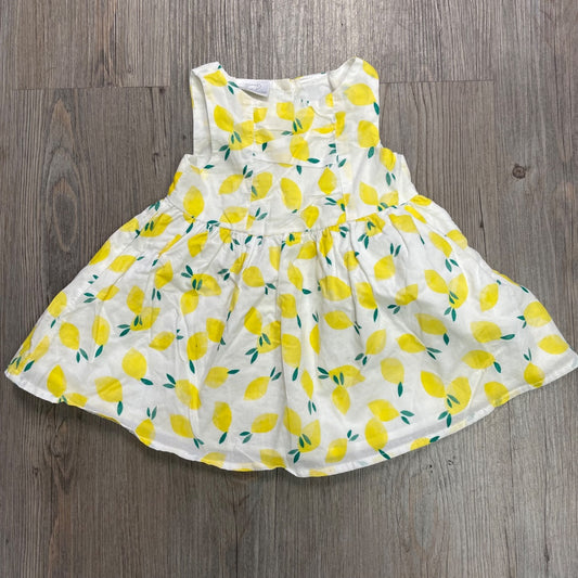 Lemon Print Koala kids SSL Dress, 6-9M