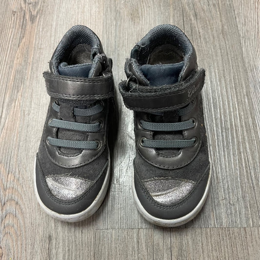 Grey Geox Hightop Side Zip Shoes, 6.5T