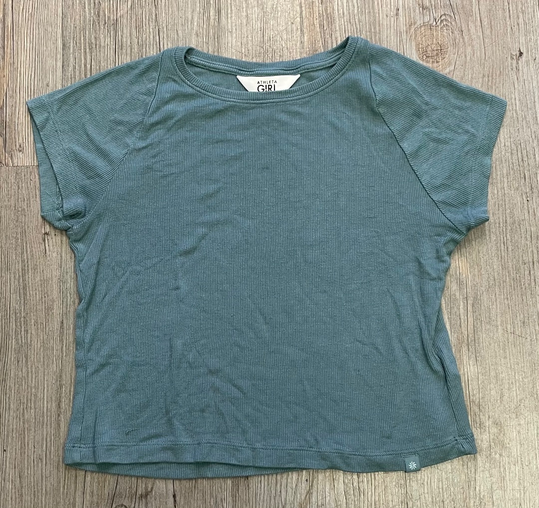 Green  Athleta Girl Tee, 8-10Y