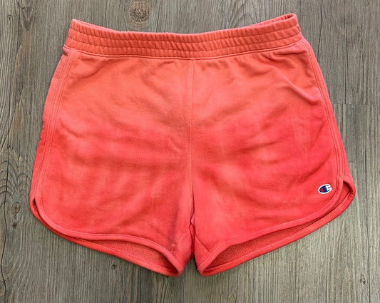 Tie Dye Orange Champion Shorts, 14Y