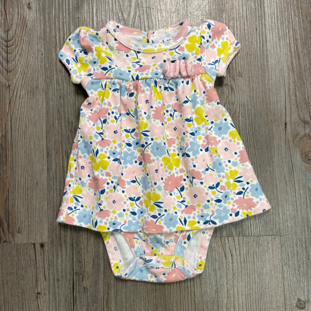 Floral Carters Baby Romper, 0-3M