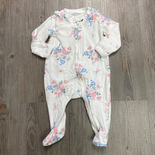 Floral Gap PJ Onesie, 0-3M