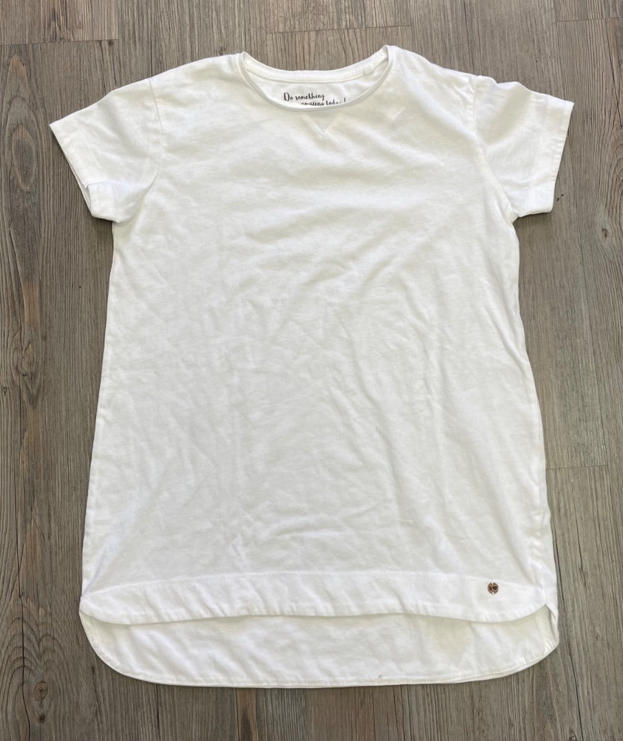 White Zara Crewneck Tee, 9-10Y