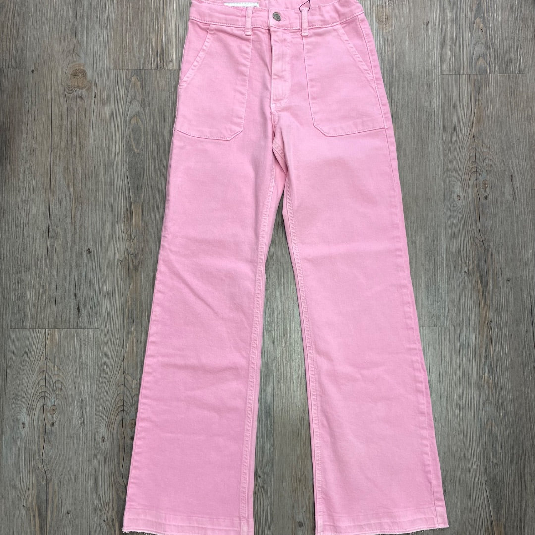 Pink Zara Adjustable Straight leg Jeans, 13-14Y