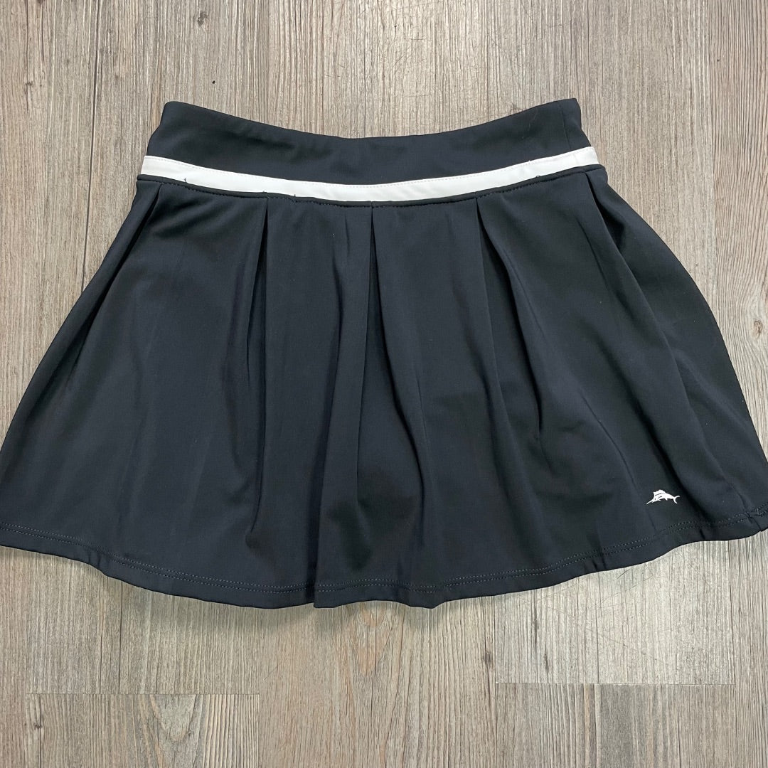 Black Tommy Bahama Pleated Active Skort, 7-8Y