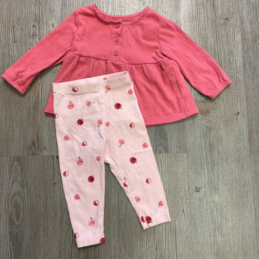 Coral Carters 2PC Clothing Set, 12M