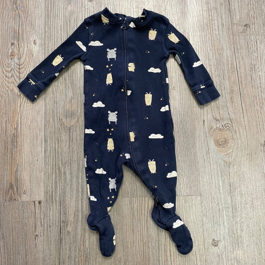 Crocodile Print Carters SSL Onesie, 3-6M