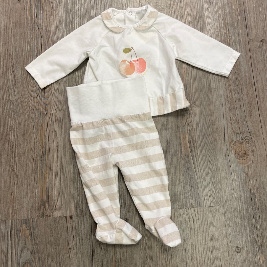 Stripe Mayoral 2PC Clothing Set, 0-1M