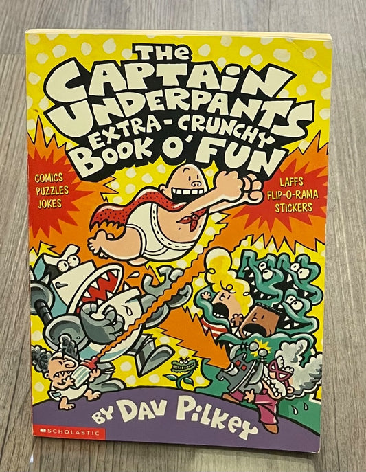Multi Colour Captain Underpants Extra Crunchy Book o Fun, Paperback