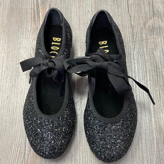 Glitter Black Bloch Tap Shoes, 12.5Y