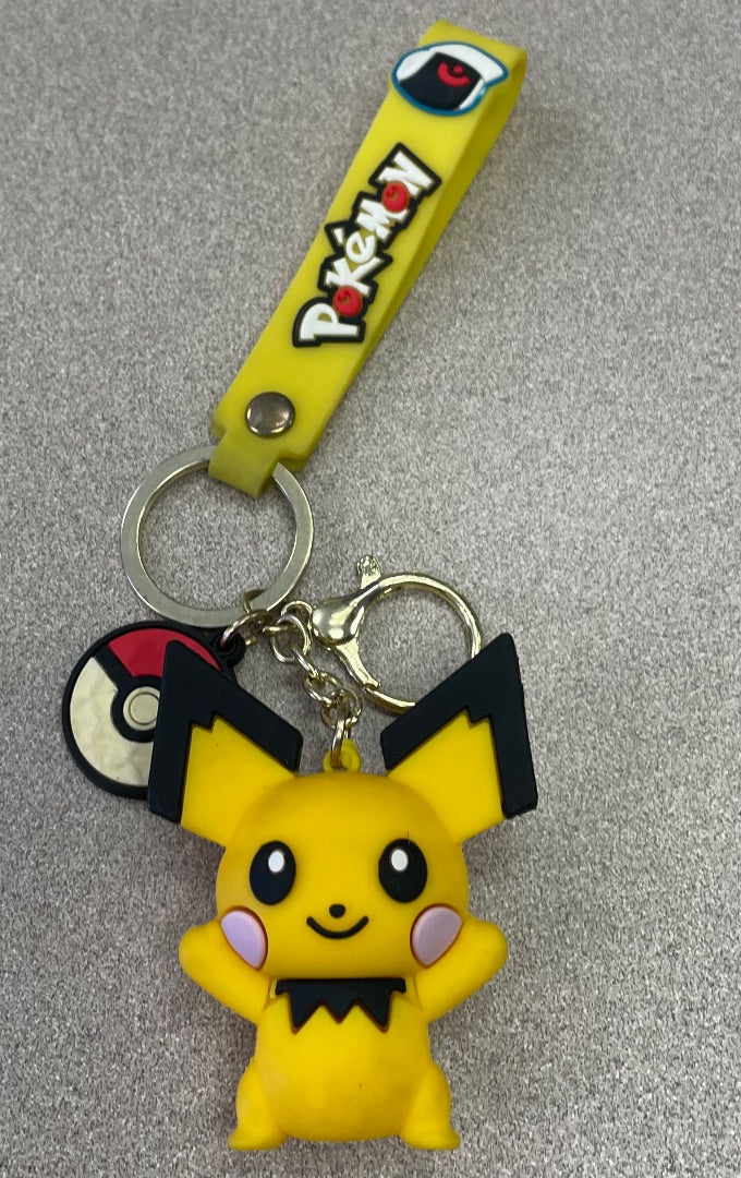 Yellow Pokemon Key Chain, Pre-owned