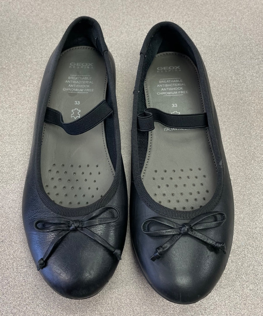Black Geox Flat Shoes, 2Y