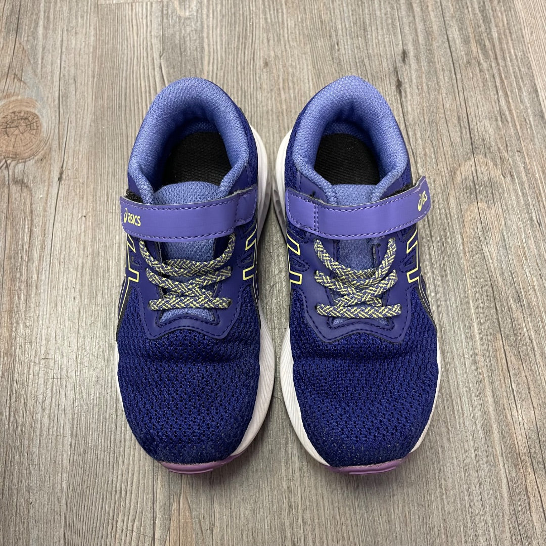Purple Asics Velcro Shoes, 12Y