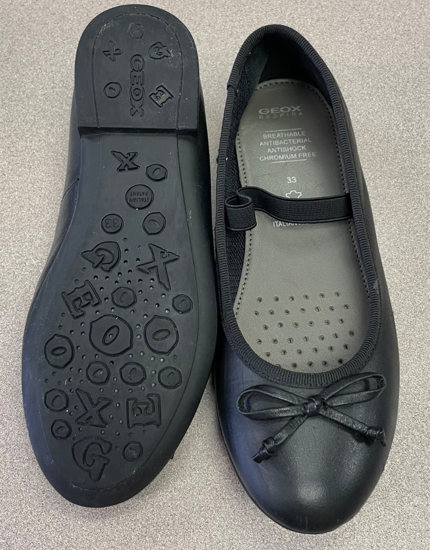 Black Geox Flat Shoes, 2Y