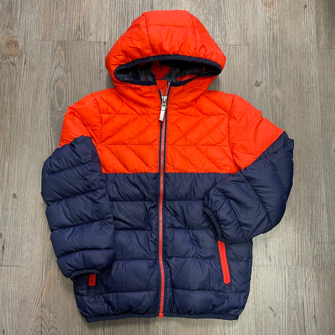 Navy,Orange Paradox Puffer Down  Jacket, 4-5Y