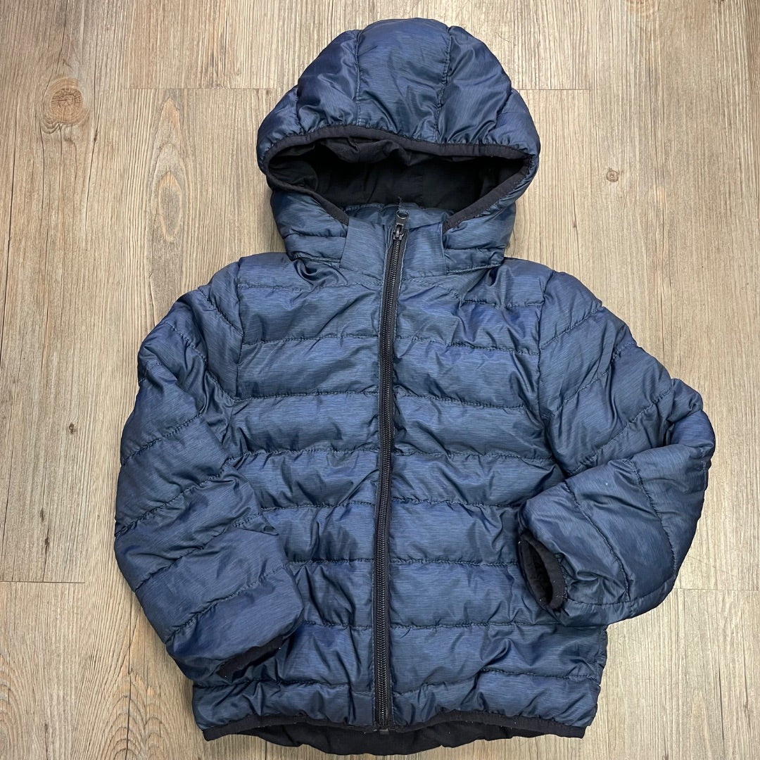 Navy H&M Puffer Jacket, 4-6Y