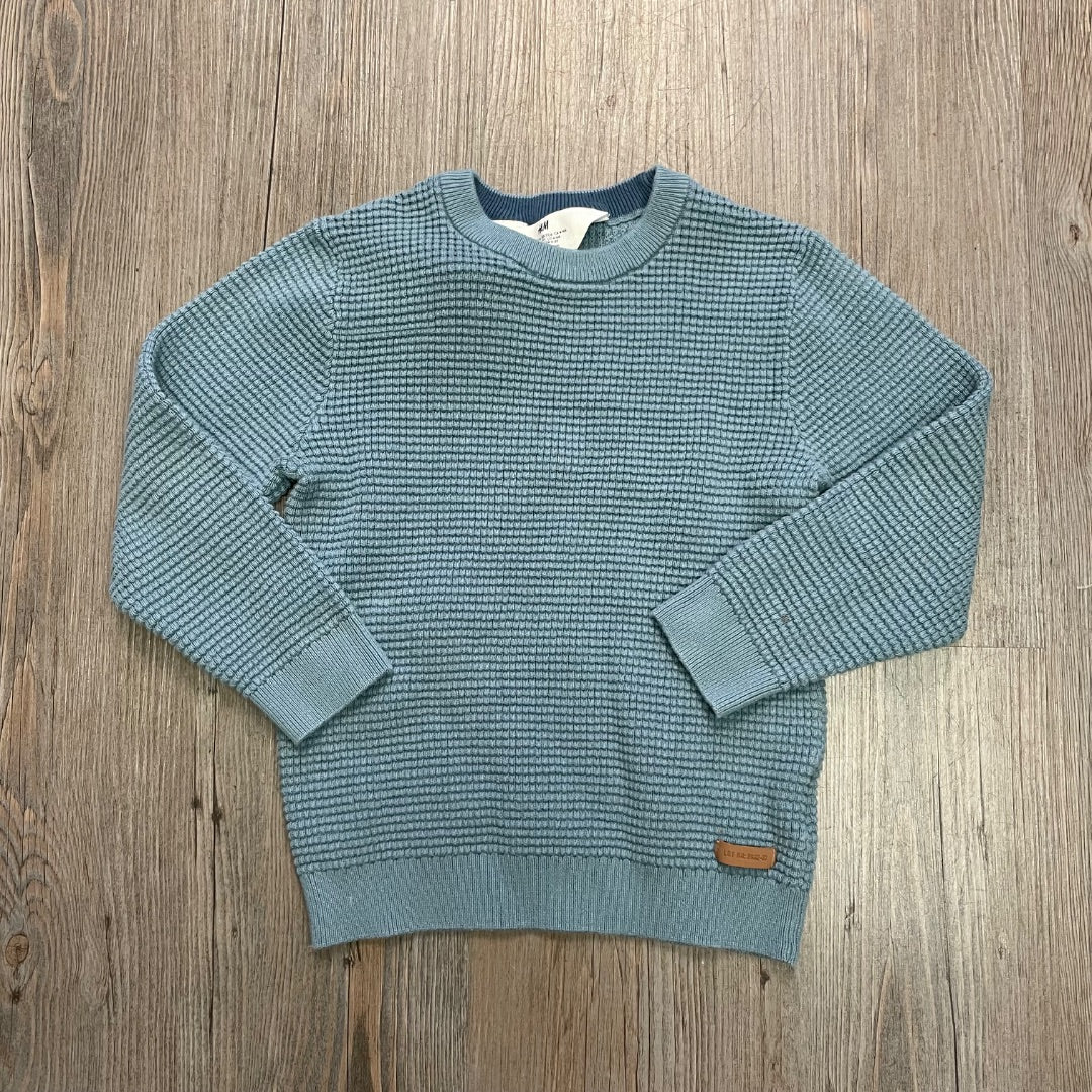 Blue H&M Knit Pullover, 4-6Y