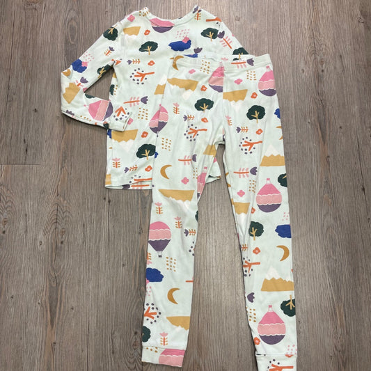 Multi Colour Tea 2pc Long Sleeve PJ Set, 8Y